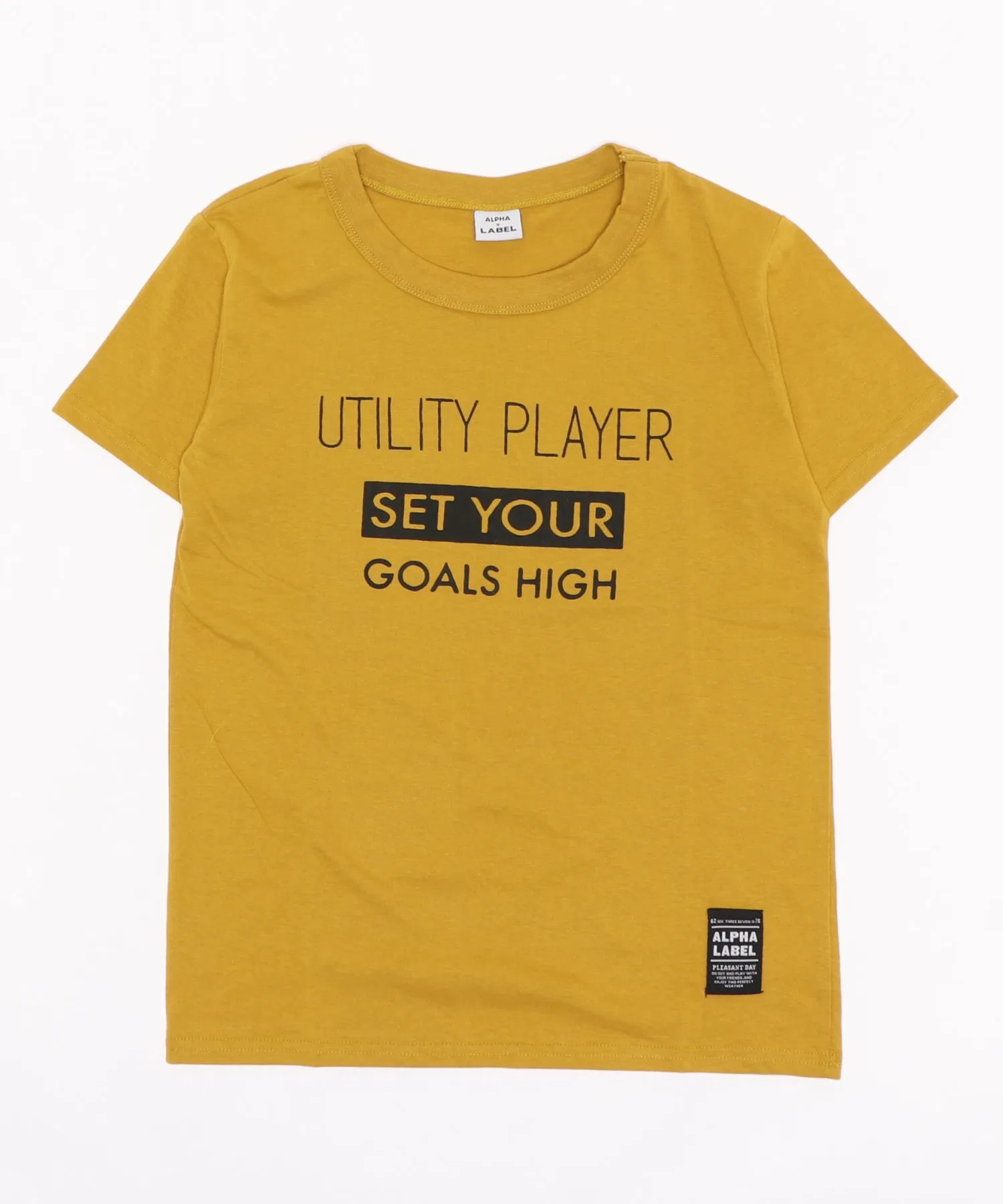Детская футболка ALPHA LABEL COOL FABRIC LOGO T-SHIRT — фото 3