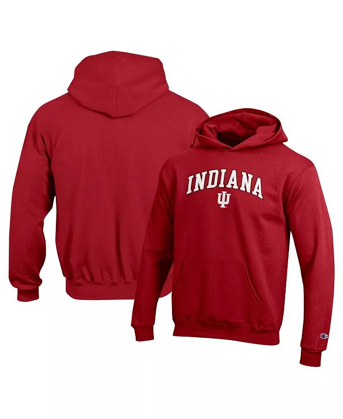 

Толстовка с капюшоном в стиле кампуса от Big Boys and Girls Crimson Indiana Hoosiers Champion