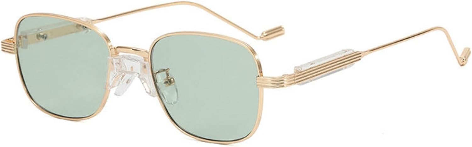 

Солнцезащитные очки Willochra Y2k узкой прямоугольной формы для женщин и мужчин в стиле ретро 90-х, тонкие, с металлической оправой, квадратной формой, черные, с защитой от УФ-излучения UV400, C3