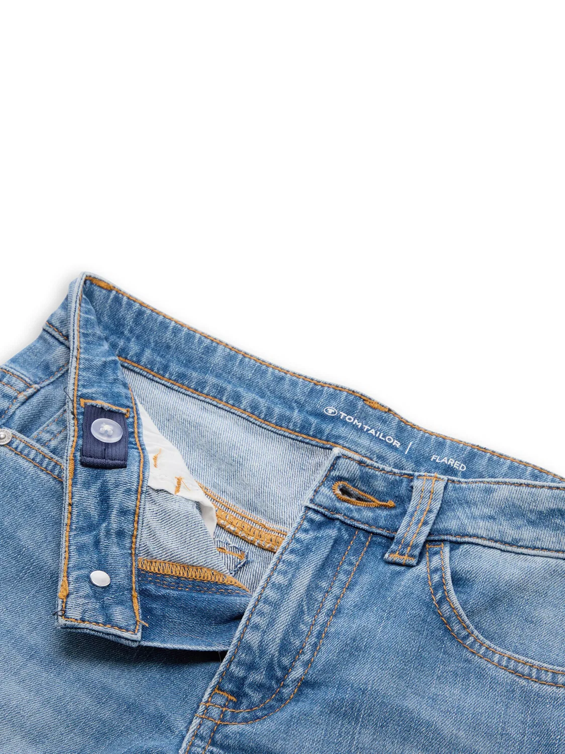 Расклешенные джинсы Tom Tailor, Blue Denim — фото 3