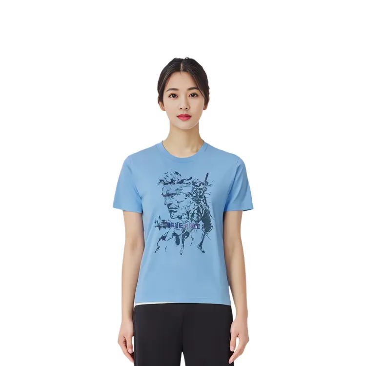 UNIQLO Футболка унисекс, цвет Blue — фото 2