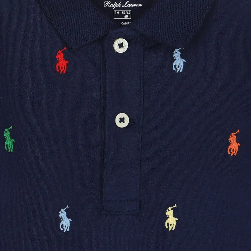 Polo Ralph Lauren Комбинезон Marine Blue для младенцев и малышей — фото 4