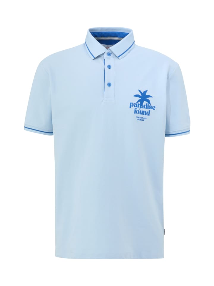 

s.Oliver Рубашка поло 50D1_светло-голубая, Синий, s.Oliver Рубашка поло 50D1_светло-голубая