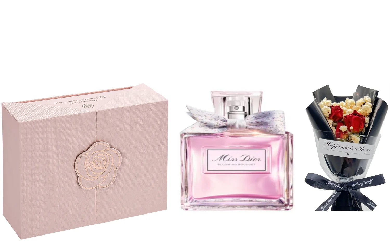 DIOR Набор духов Floral Sweetheart Beloved, туалетная вода цветочная, Dior J'adore Sweetheart Eau De Toilette 30ml+Baby's Breath Bouquet+Camellia Box