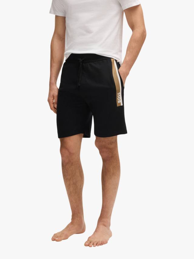 

BOSS шорты хлопковые с контрастной отделкой и логотипом HUGO BOSS