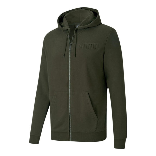 

Куртка modern basics full-zip jacket 'green' Puma, зеленый