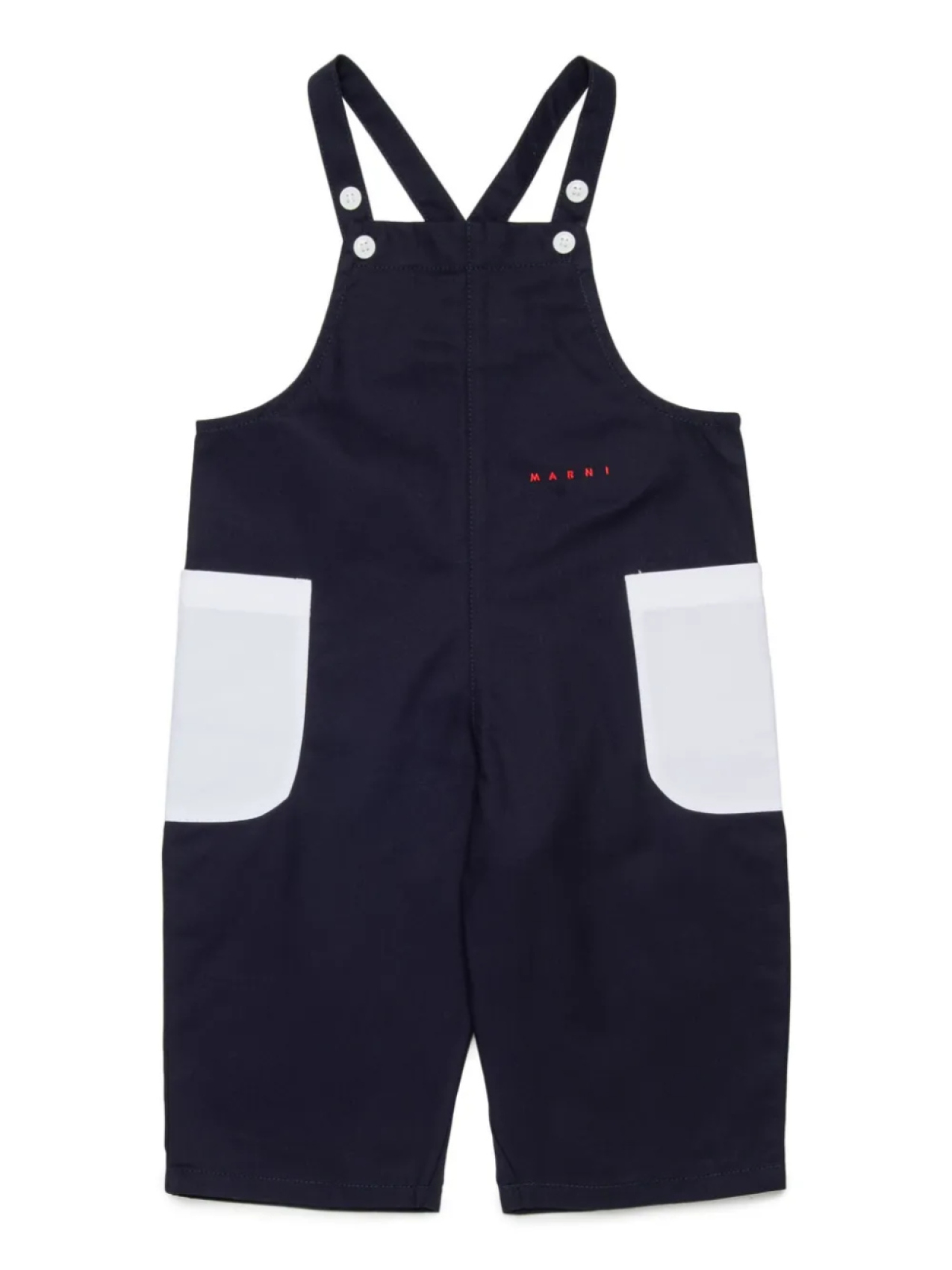 

Комбинезон с накладными карманами Marni Kids, синий