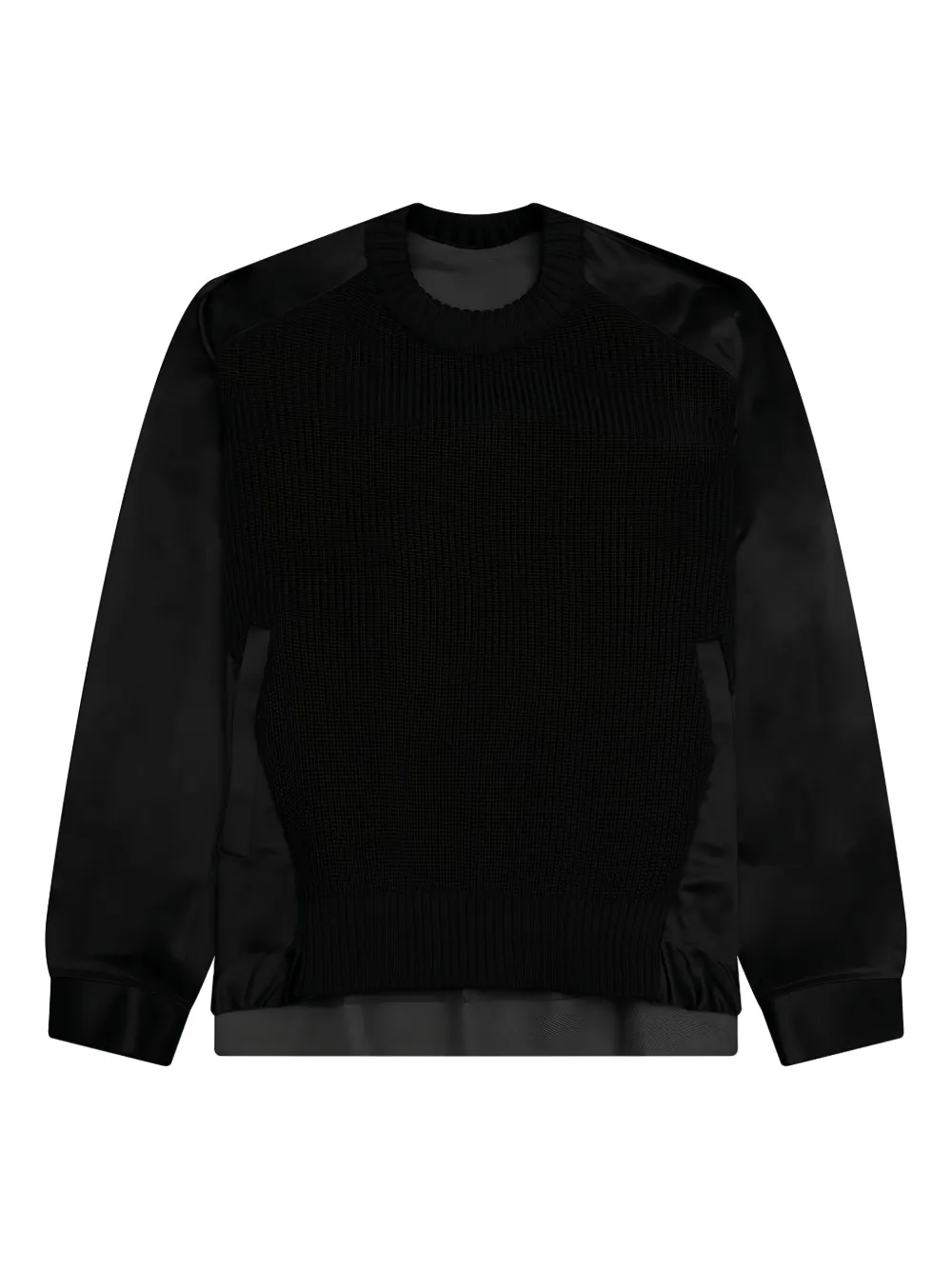 

Свитер со вставками SACAI, черный