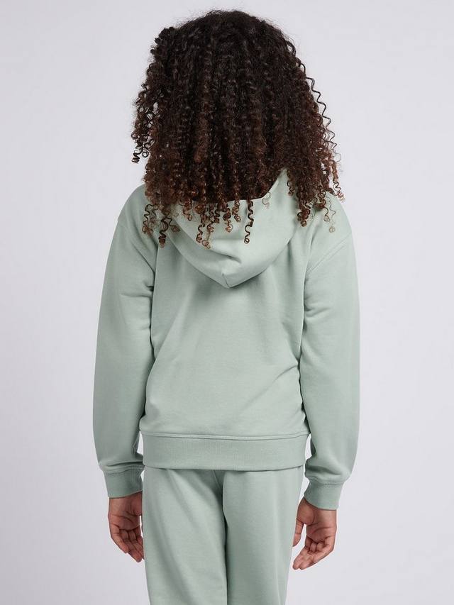 Детская худи на молнии из хлопковой смеси New Balance, Mosaic Green — фото 3