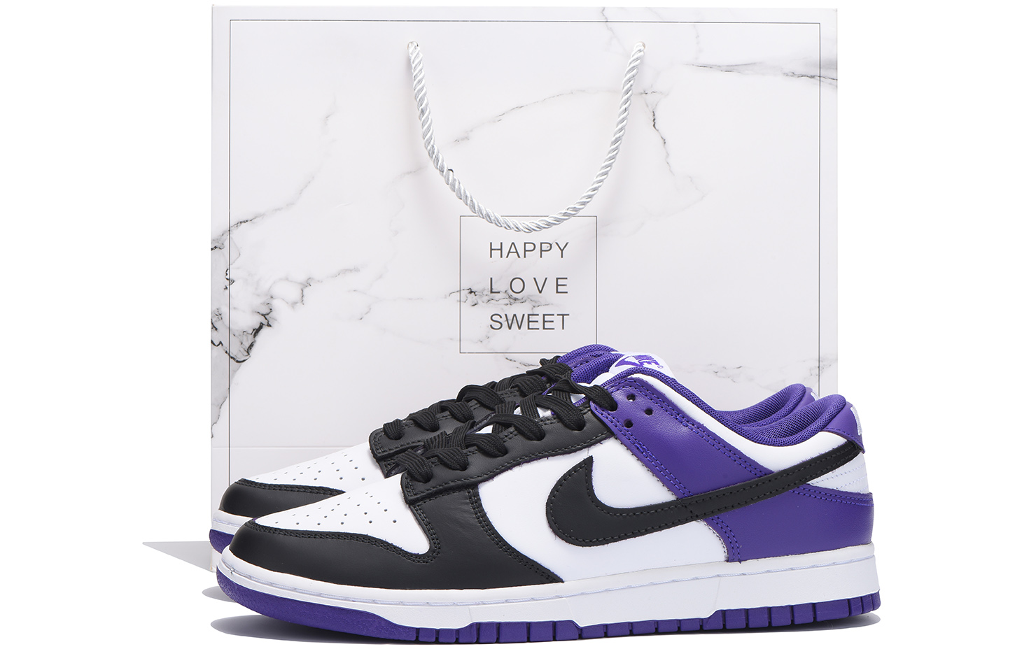 

Nike Кроссовки для скейтбординга Dunk Anti-Slip, износостойкие, низкие, мужские, черные, фиолетовые