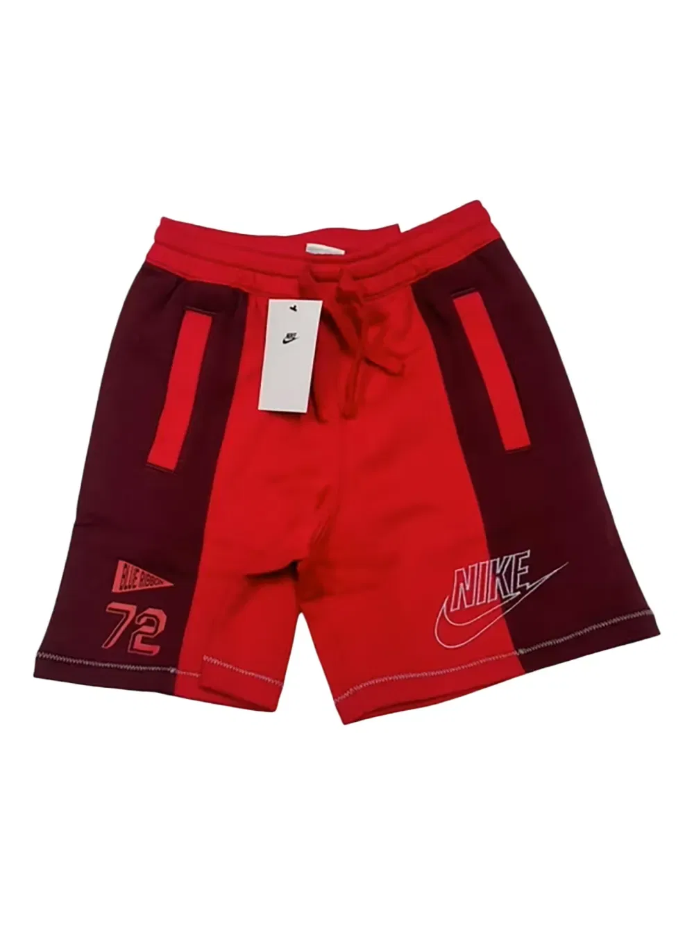 Спортивные шорты с логотипом Nike Kids, красный