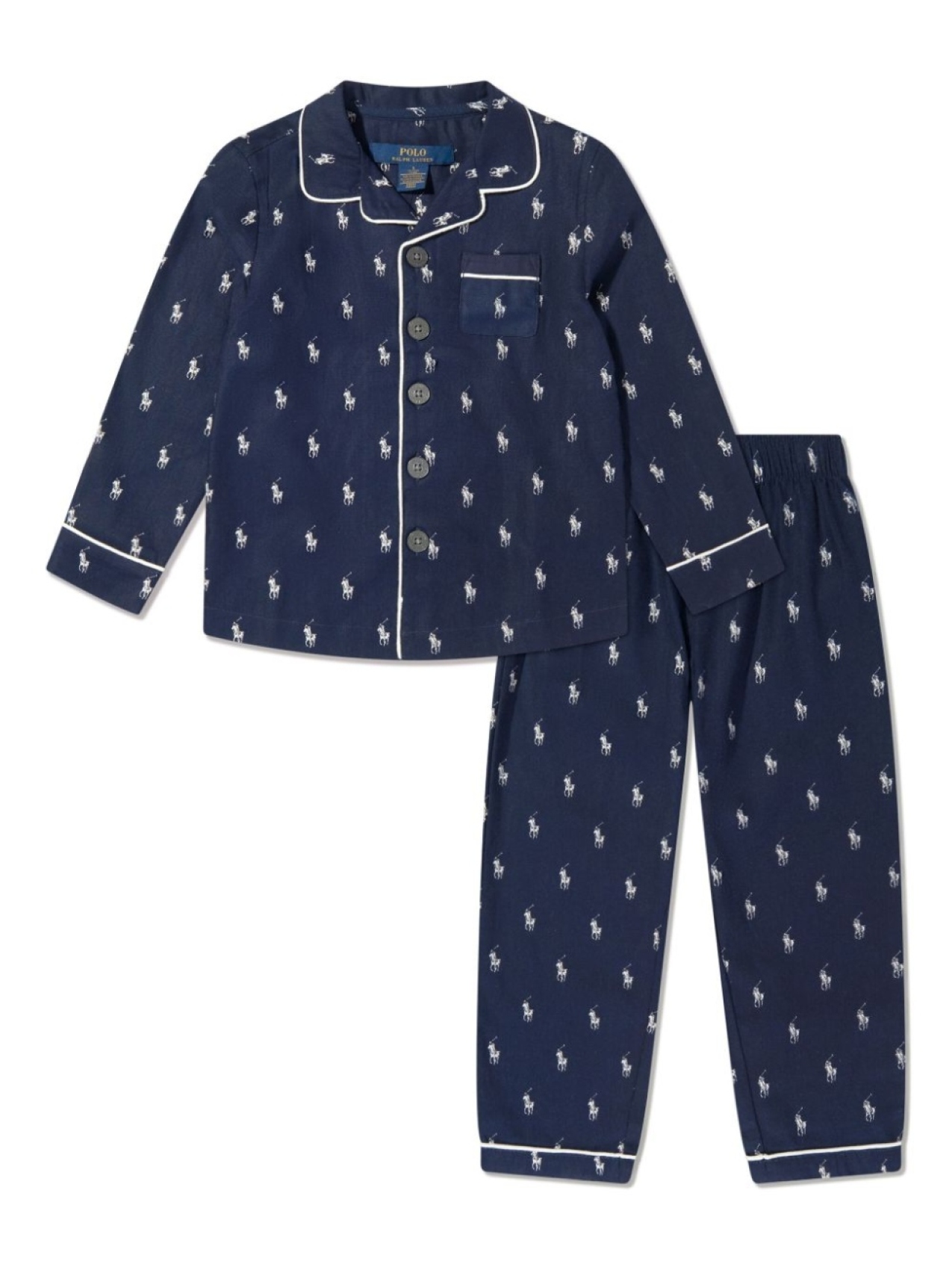 

POLO RALPH LAUREN KIDS пижама с логотипом, синий