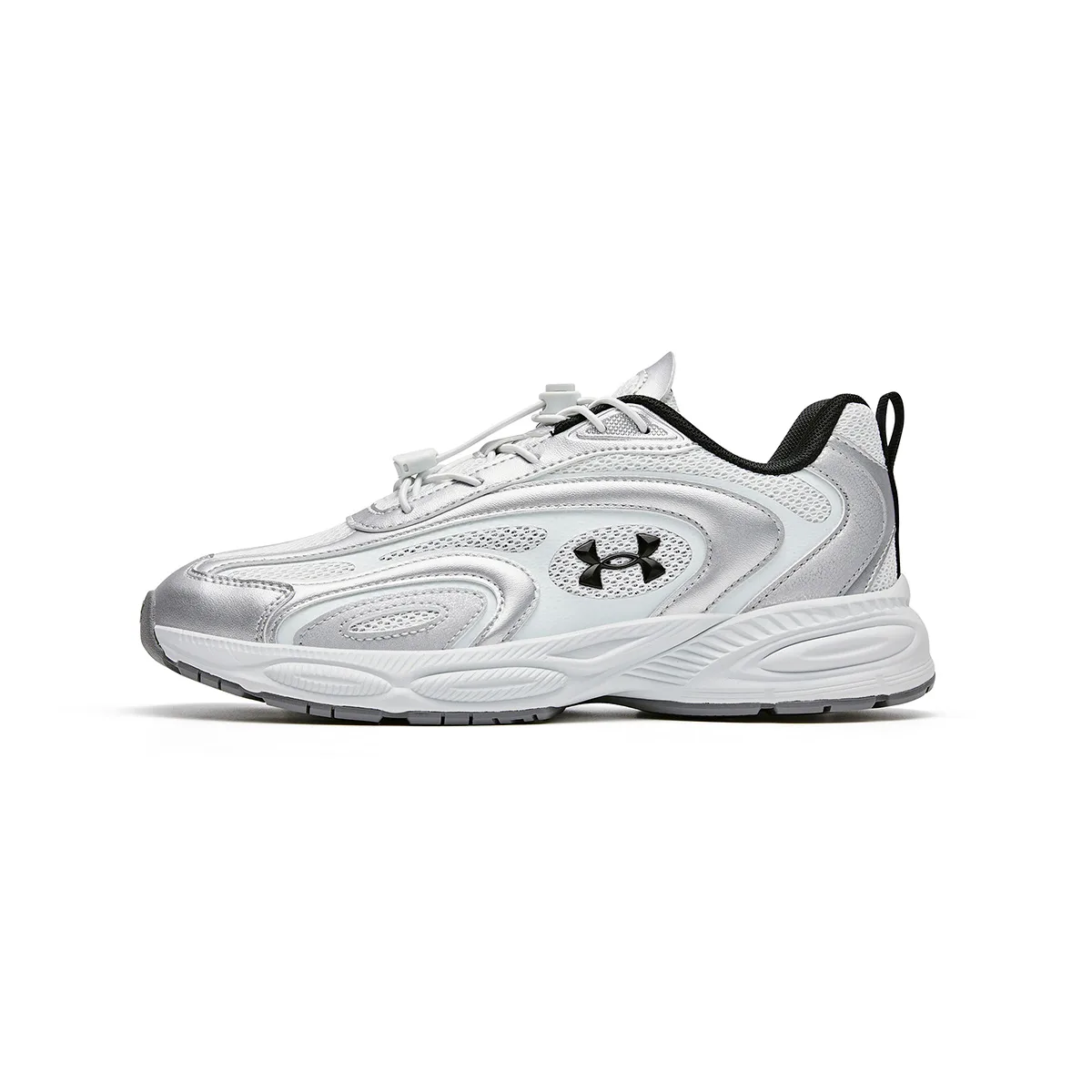 Детские кроссовки low top из искусственной кожи Sports Life Collection Under Armour, серый серебро