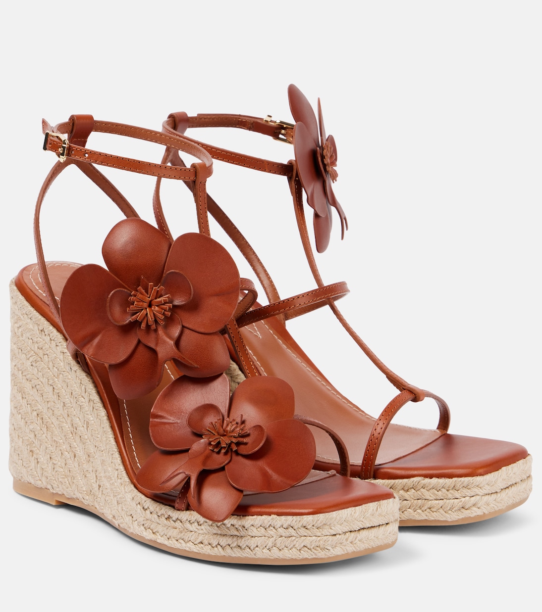 Орхидея 110 босоножки на платформе из кожи Zimmermann, Pecan