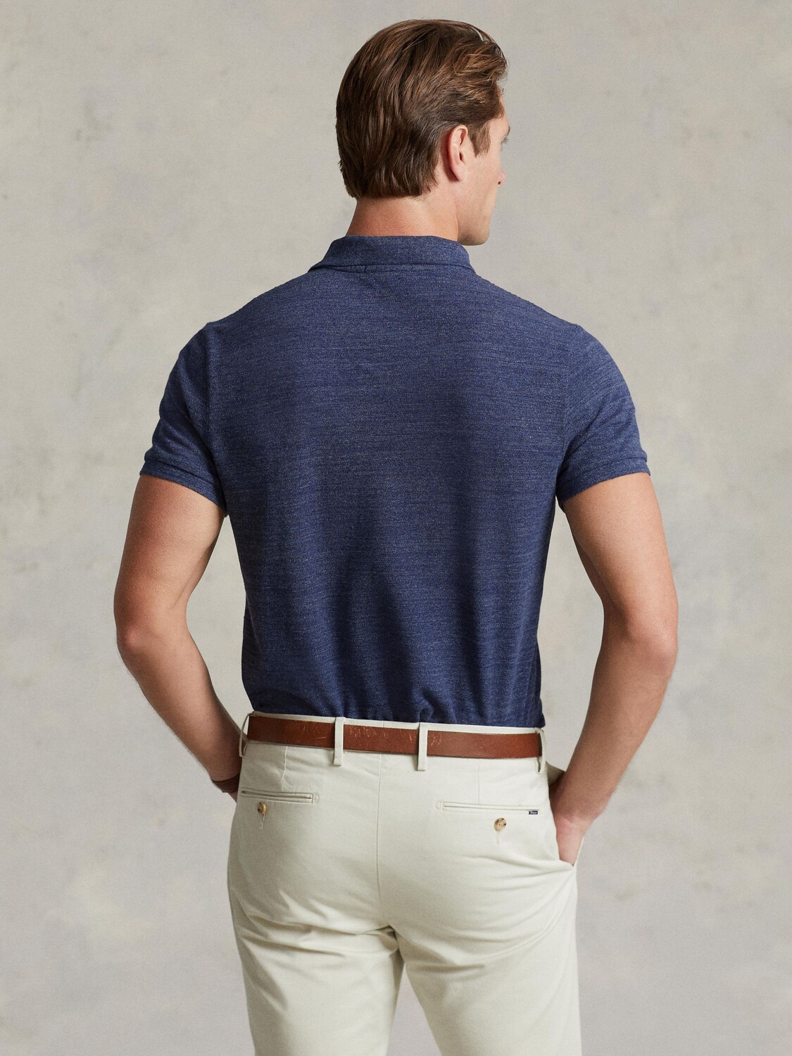 Узкая рубашка поло Polo Ralph Lauren, классический королевский вереск — фото 3