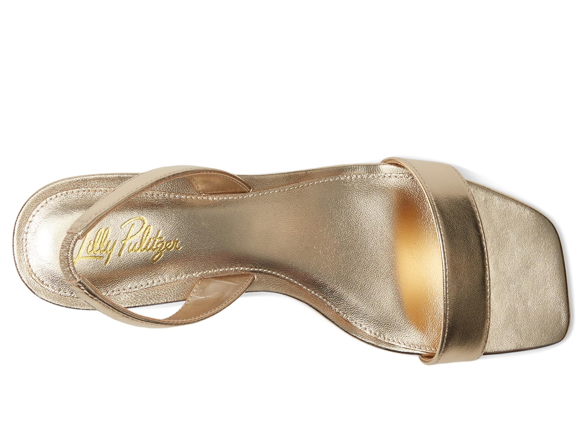 Туфли Lilly Pulitzer Cary Sandals, Gold Metallic — фото 2