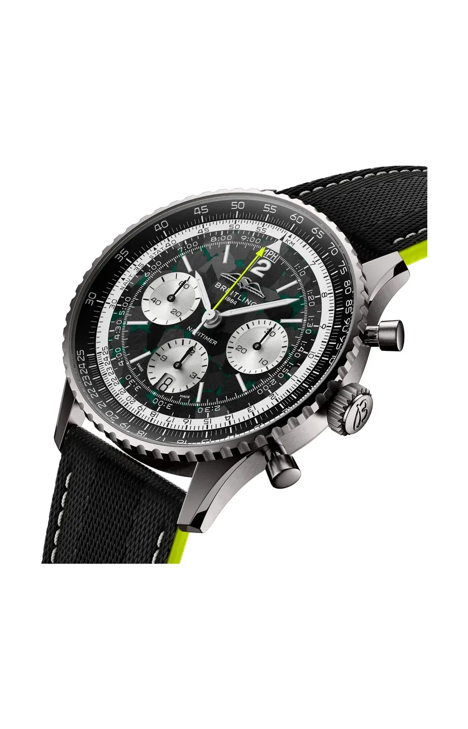 Navitimer B01 Хронограф 43 Aston Martin Aramco Formula One Team - лимитированная серия - EB01381A1B1X1 BREITLING, черный — фото 2