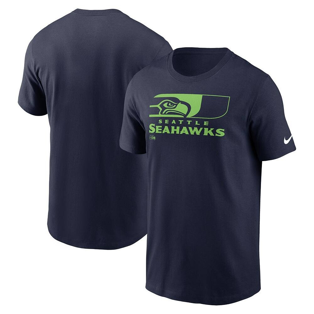 

Мужская темно-синяя футболка Nike College Seattle Seahawks Air Essential, цвет Sea Multi