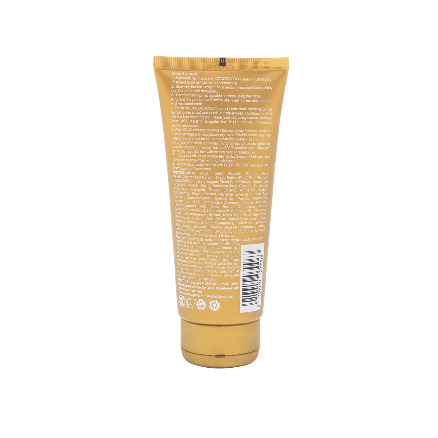 Кератиновое средство для волос Cocochoco Professional Gold 24k 100 мл Cocochoco — фото 2