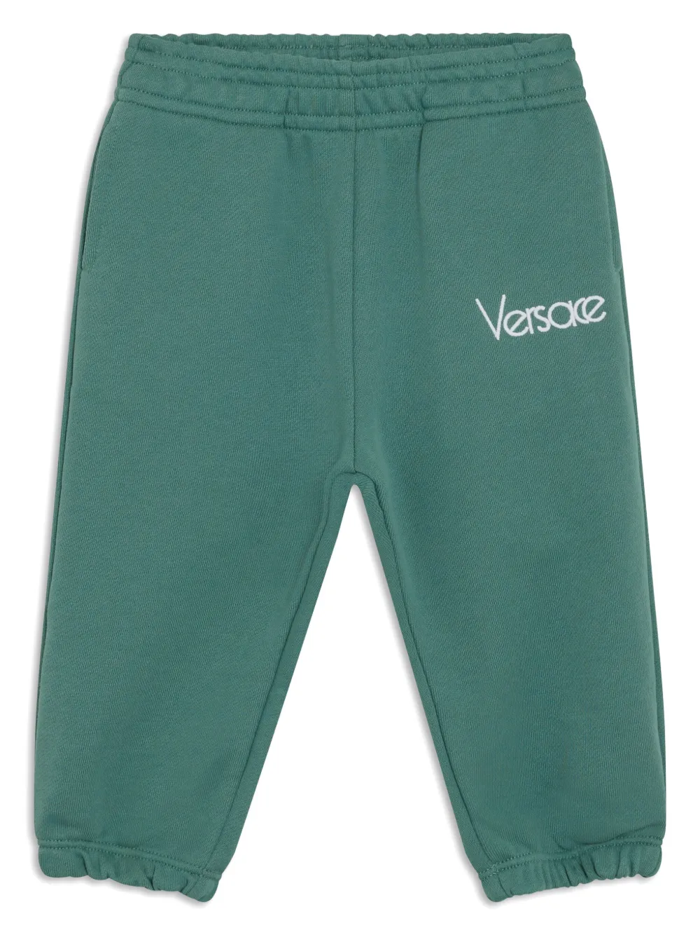 

Спортивные брюки с вышитым логотипом Versace Kids, зеленый