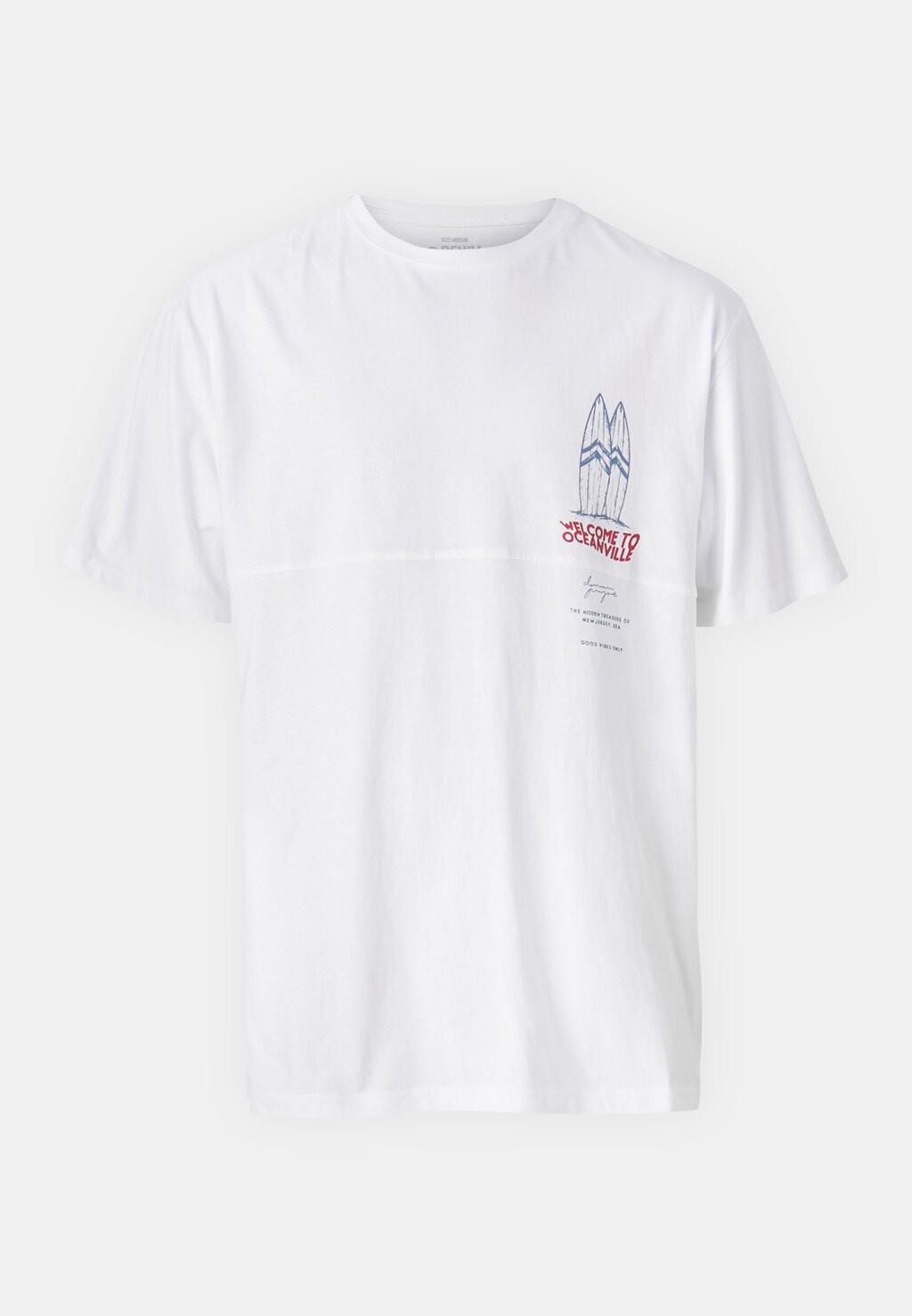 

Футболка с принтом OCEANVILLE TEE Denim Project, белый