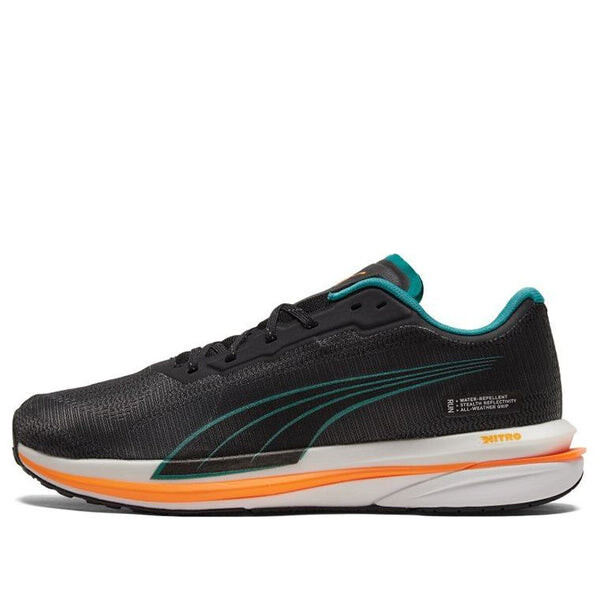 

Кроссовки velocity nitro wtr 'black orange glow' Puma, черный