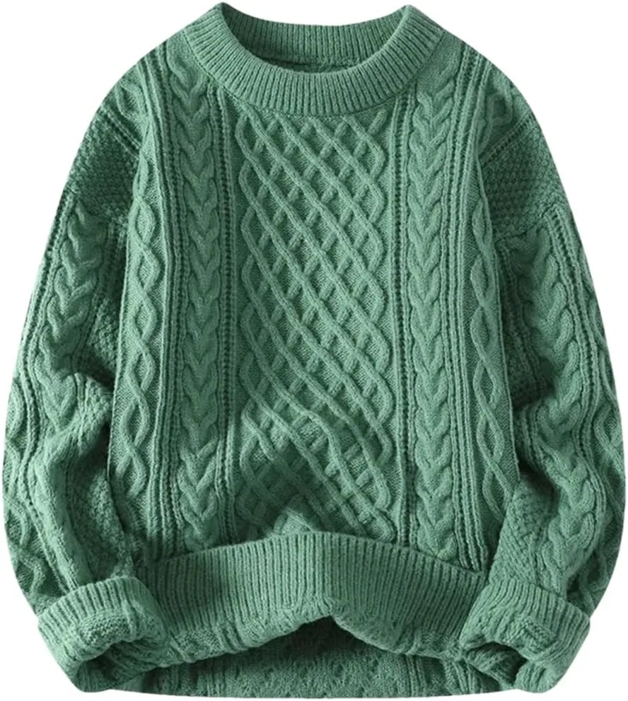 

Мужской свитер Vintage с круглым вырезом и длинными рукавами ERFMFKL