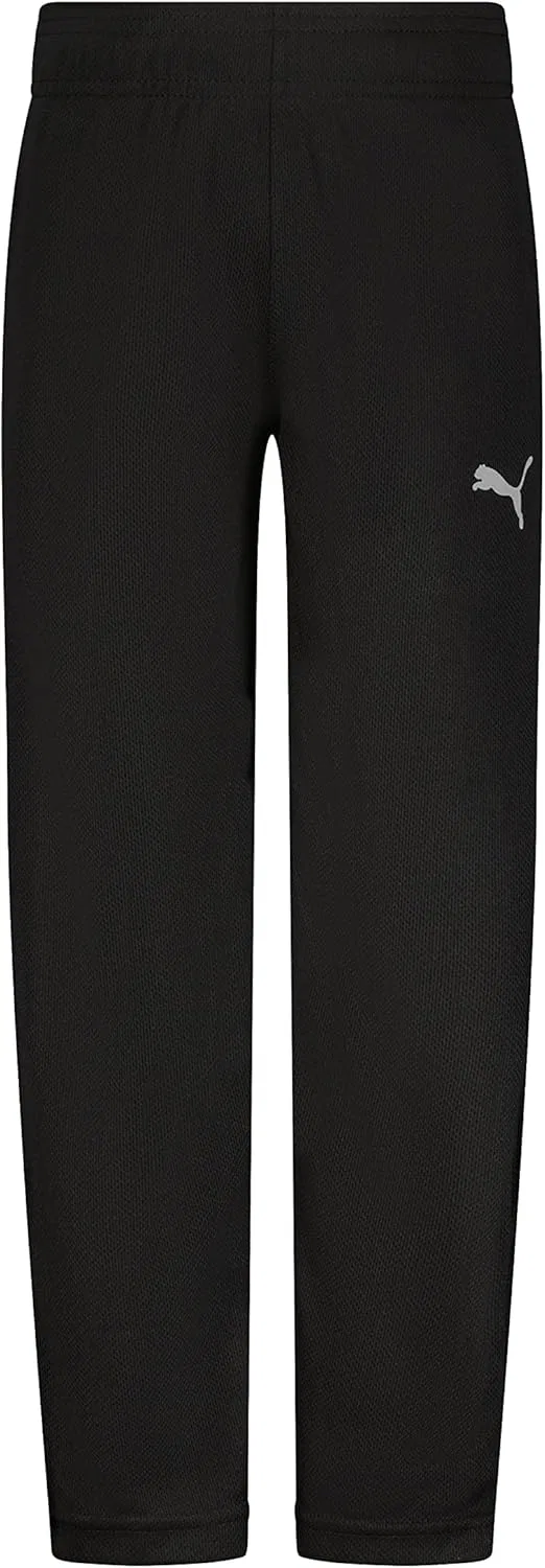 Детские сетчатые брюки Puma с логотипом Core Logo, Puma Black/White Logo