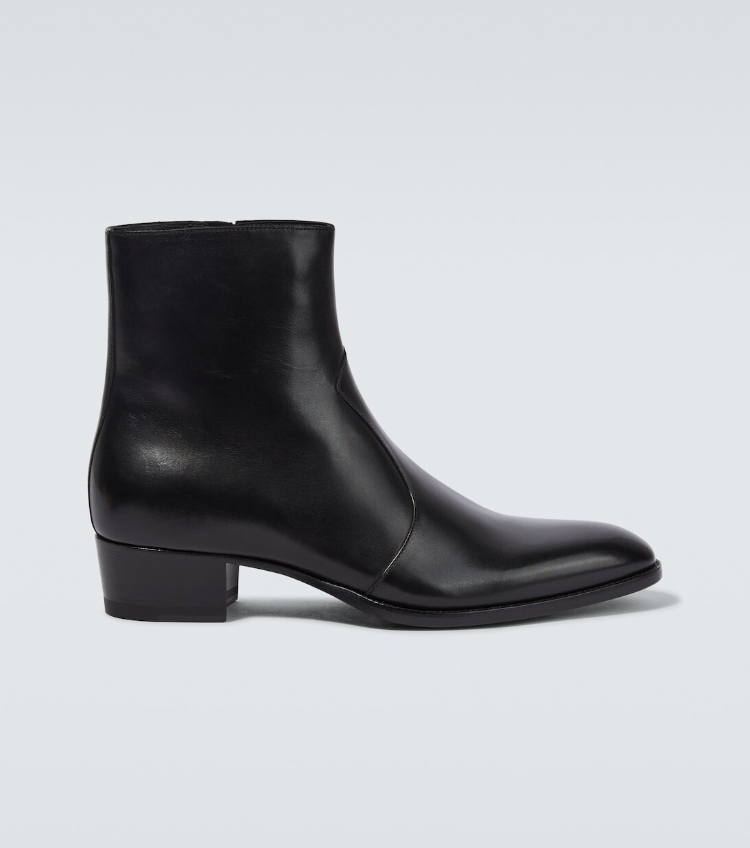 

Кожаные ботильоны Wyatt Saint Laurent, черный