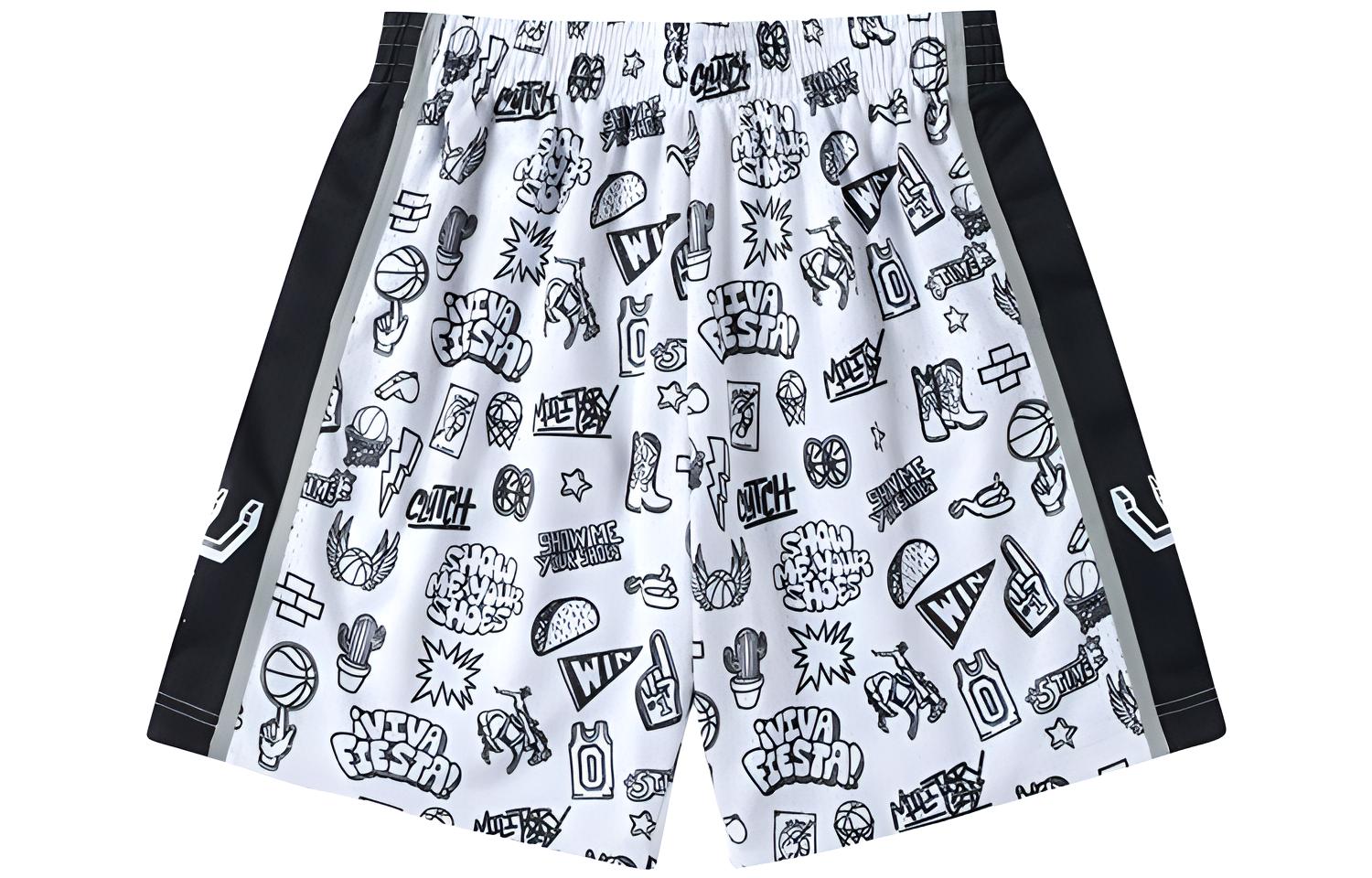 

Брюки баскетбольные мужские белые Mitchell Ness