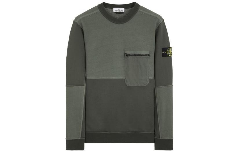 Толстовка мужская Moss Green Stone Island, зеленый