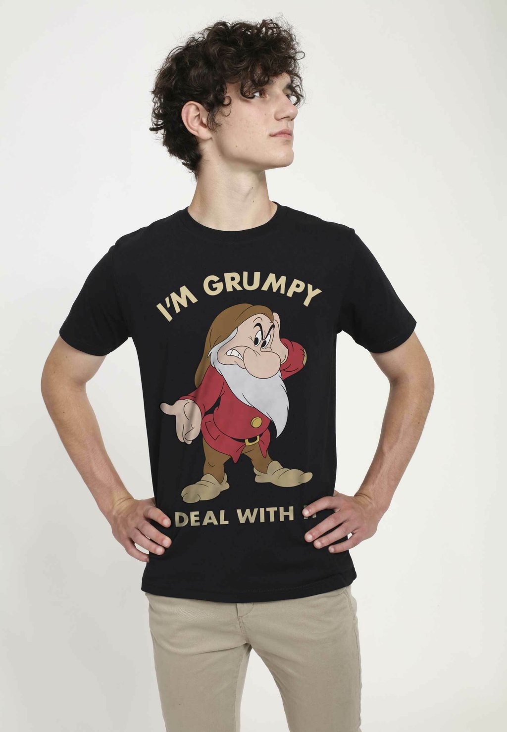 

Футболка с принтом SNOW WHITE GRUMPY DEAL UNISEX Henry Tiger, черный