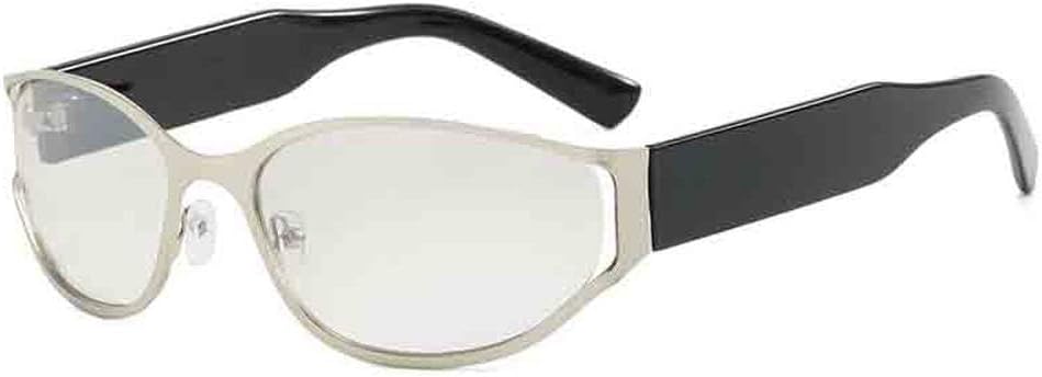 

Модные солнцезащитные очки класса люкс в овальной оправе, трендовые очки для путешествий, женские и мужские солнцезащитные очки с защитой от УФ-излучения UV400 TKKTLLT, Black Silver