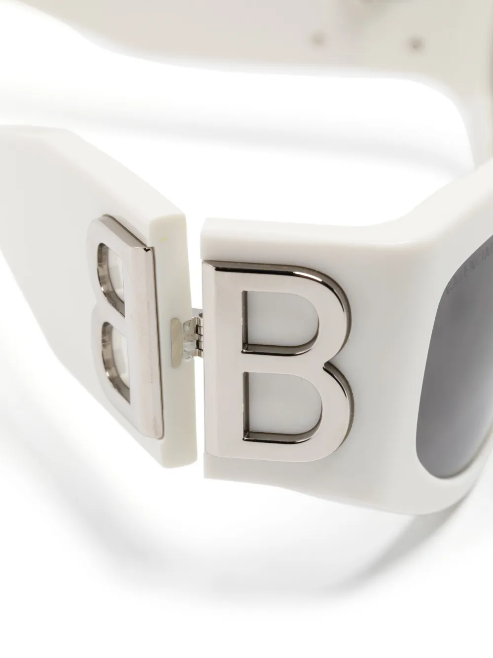 Солнцезащитные очки в оправе 'кошачий глаз' Balenciaga Eyewear, белый — фото 3