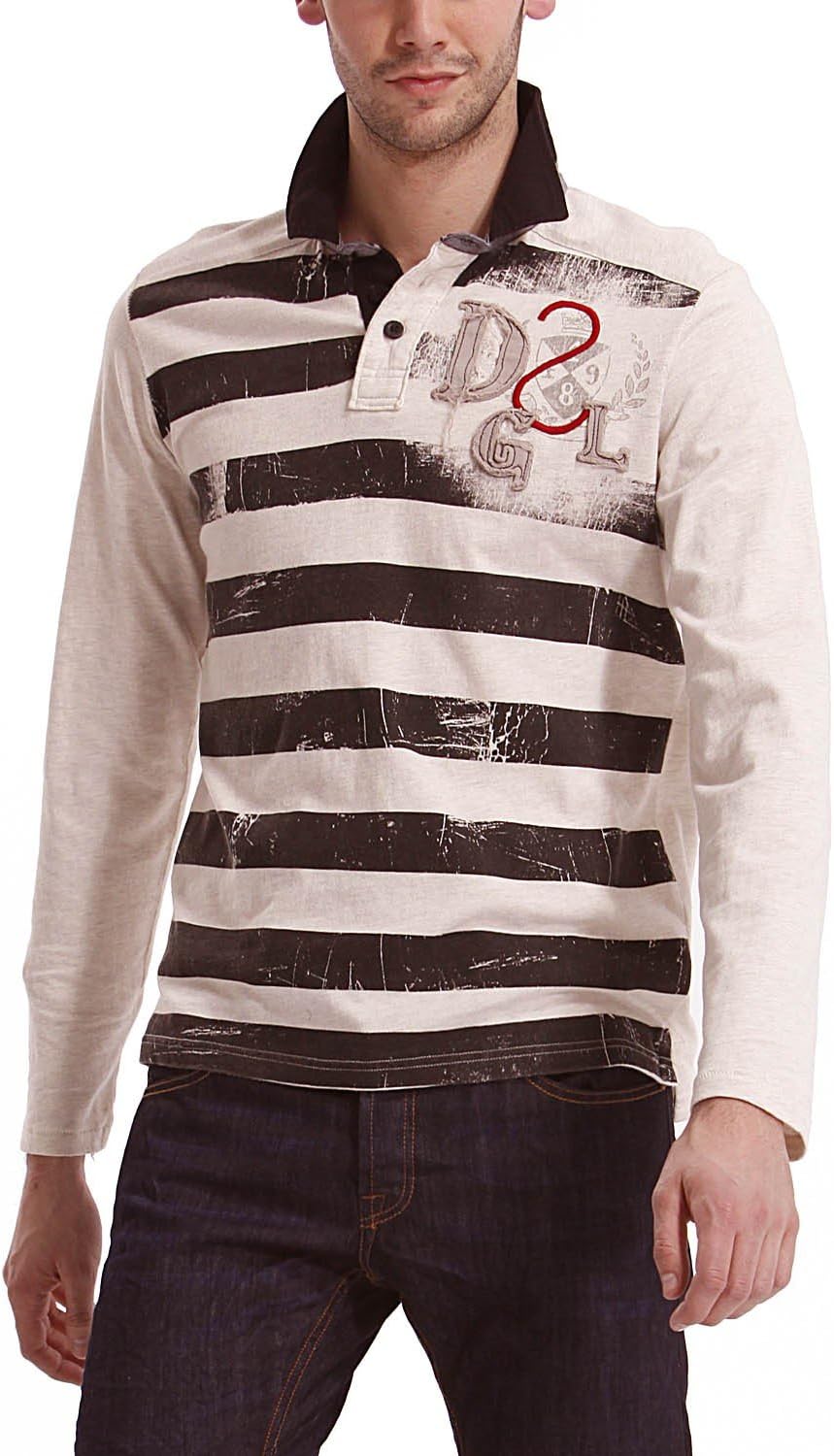 

Мужская регбийная поло-рубашка Decimal, белая Desigual