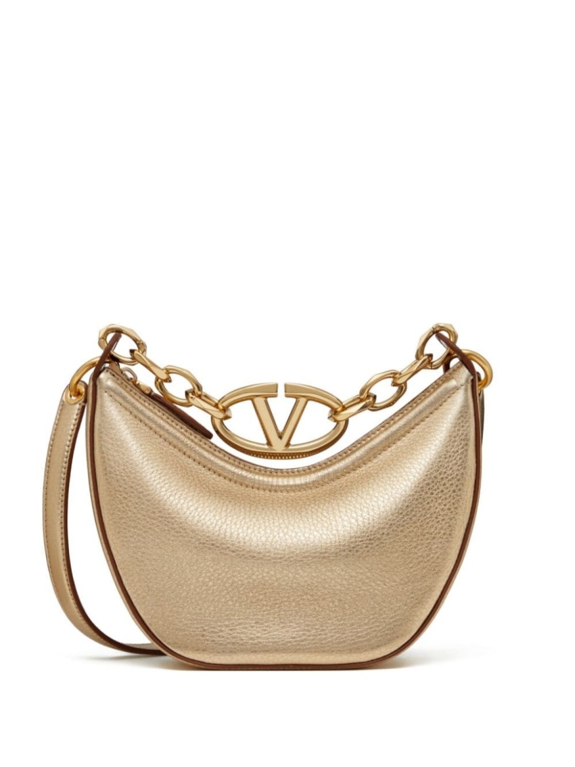 

Valentino Garavani мини-сумка на плечо VLogo Moon, золотистый