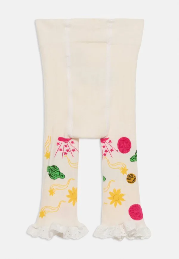 Космические леггинсы и брюки Mini Rodini, Off-White — фото 2
