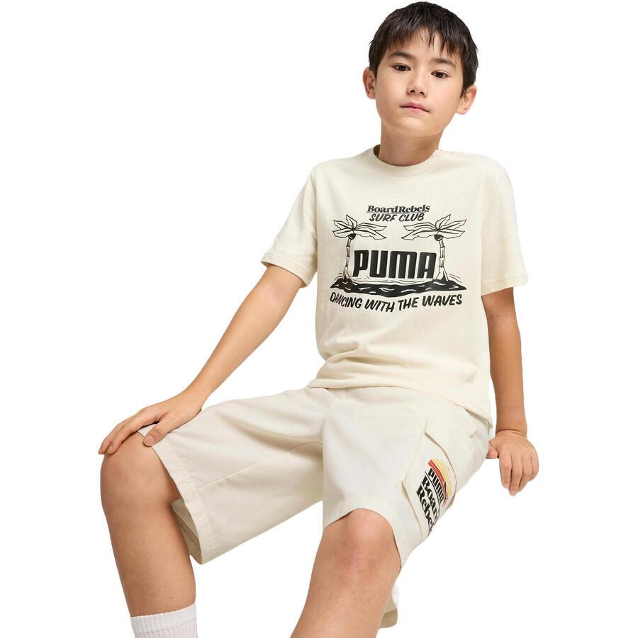 

Футболка Puma Mid90s Graphic Tee Iii B, бежевая, детская