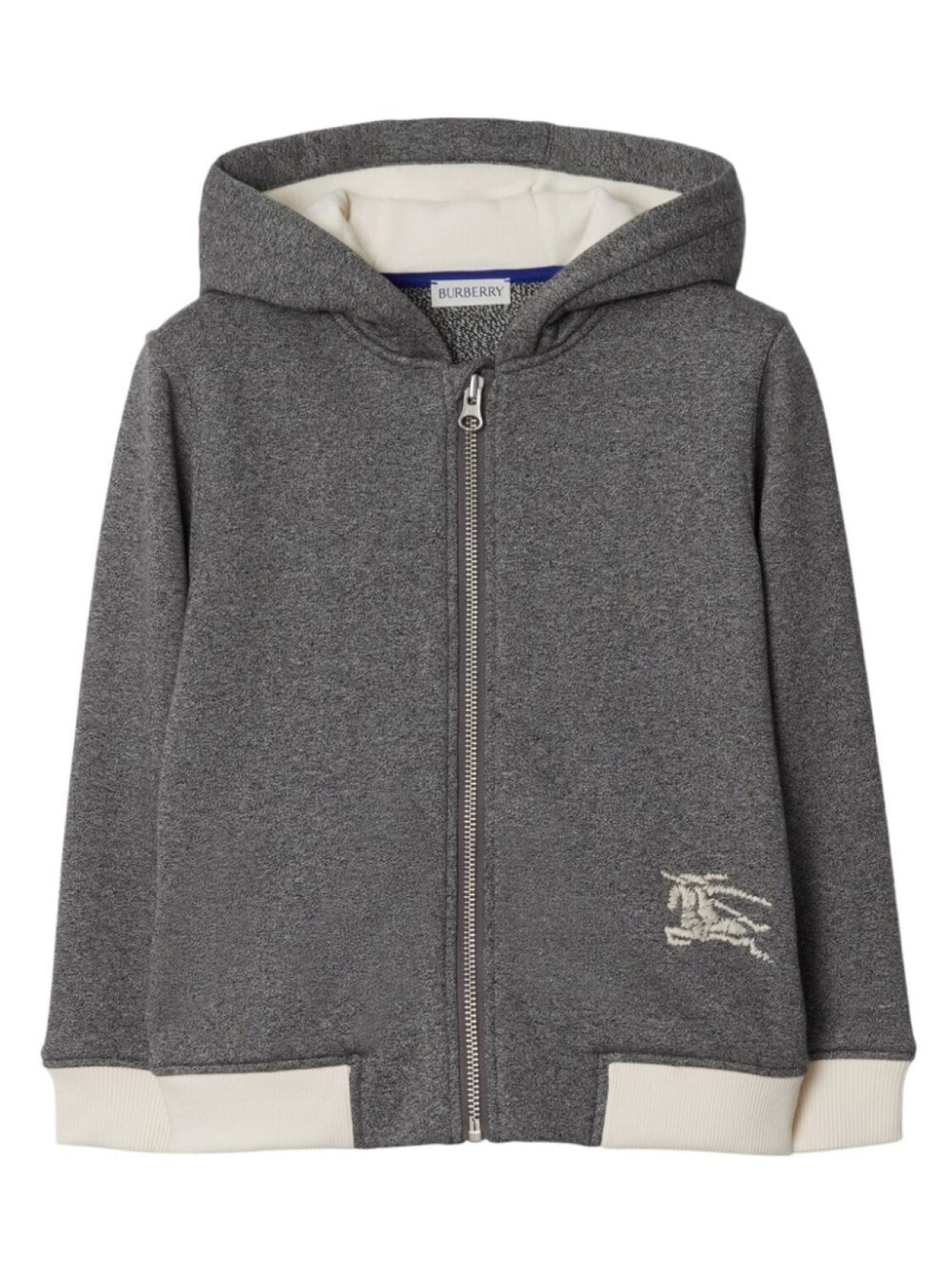

Burberry Kids худи с вышитым логотипом EKD, серый