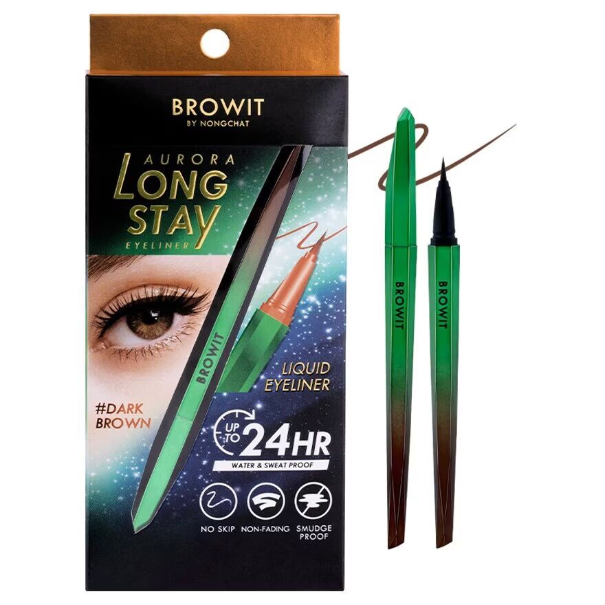 

Browit Подводка для глаз Aurora Long Stay 0,5 г Темно-коричневый, Dark Brown