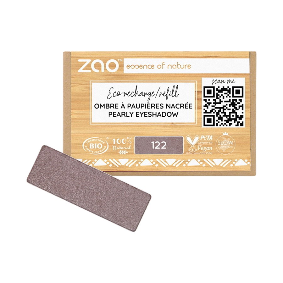 

Тени для век и праймер Zao Pearly Eyeshadow Refill, 122 Pearly Desert Rose / 1,3 g