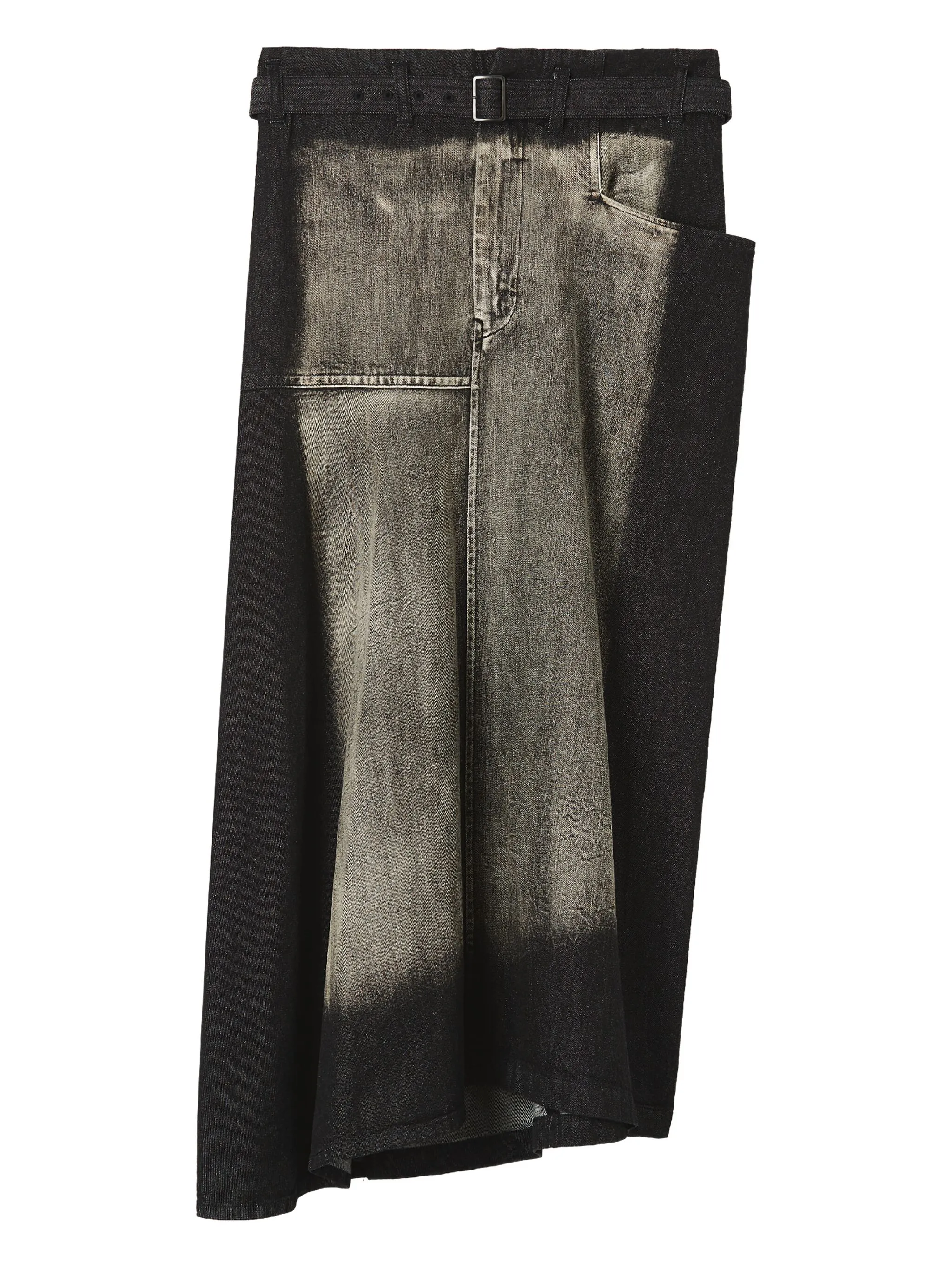 

Юбка миди асимметричного кроя Y'S, черный