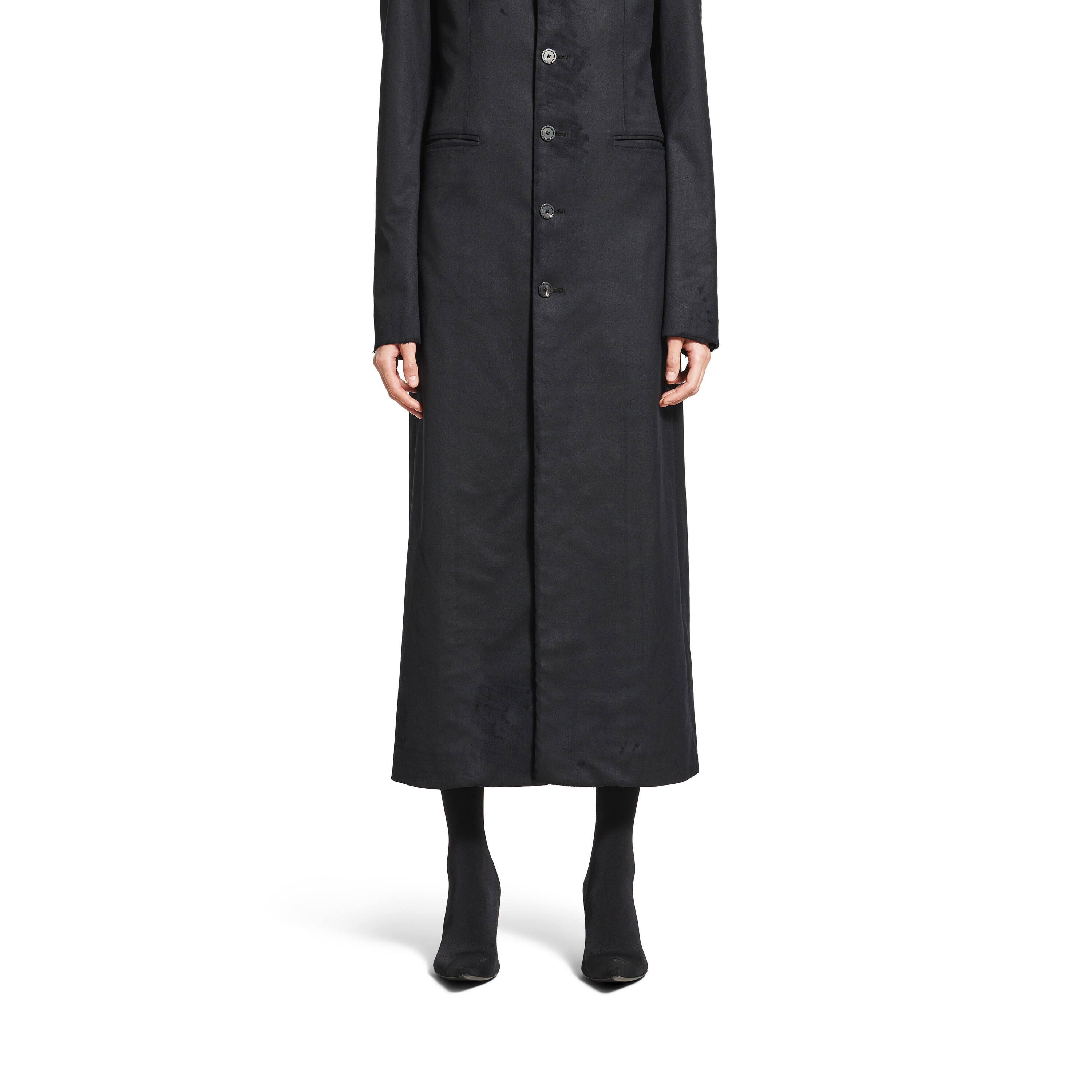 

Тонкое пальто BALENCIAGA, черный