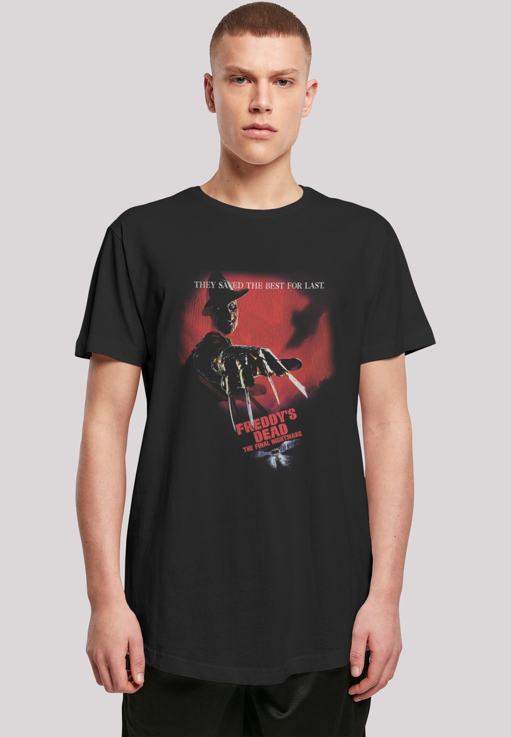 

Футболка с принтом NIGHTMARE ON ELM STREET FREDDY'S DEAD F4NT4STIC, черный