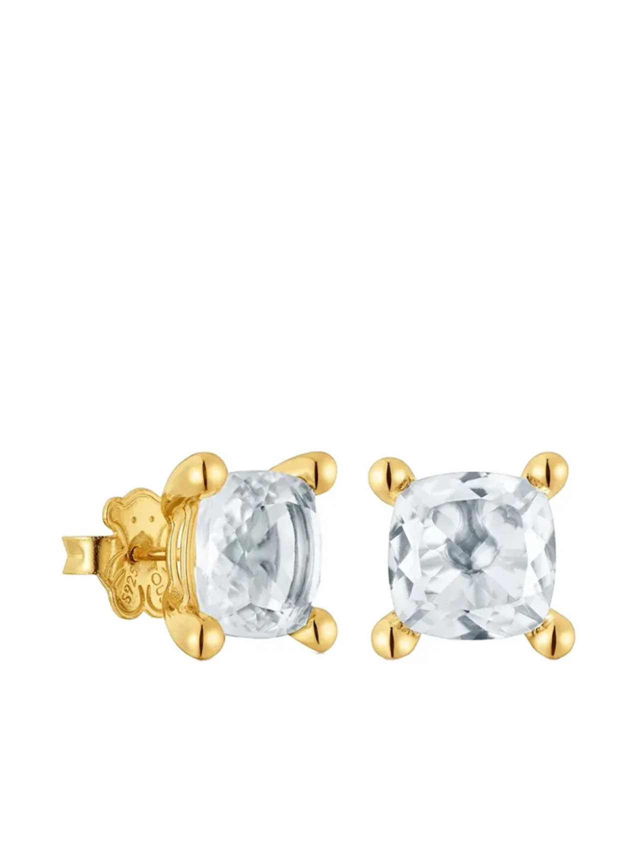 

Серьги-гвоздики TOUS 18K с желтым кварцем Color Pills, золотой