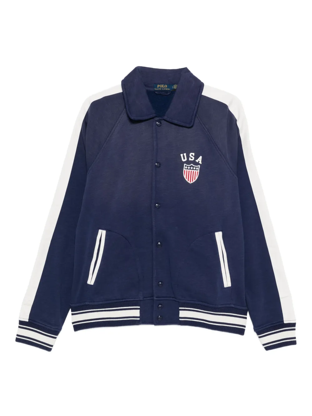 

Куртка с вышитым логотипом POLO RALPH LAUREN, синий