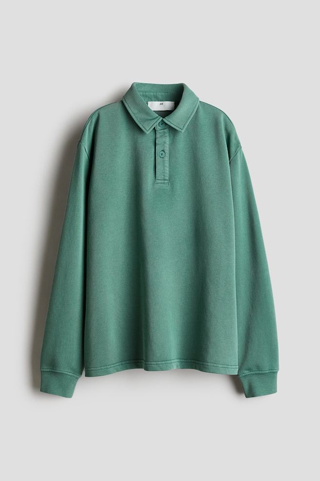

Рубашка поло из трикотажной ткани H&M, зеленый