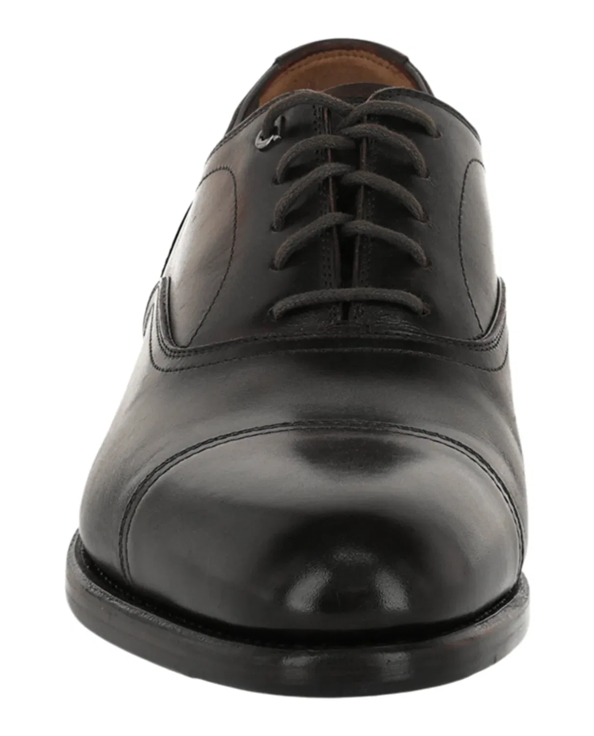 Кожаные оксфорды Baron - очень широкая ширина Salvatore Ferragamo, темно-коричневый — фото 4