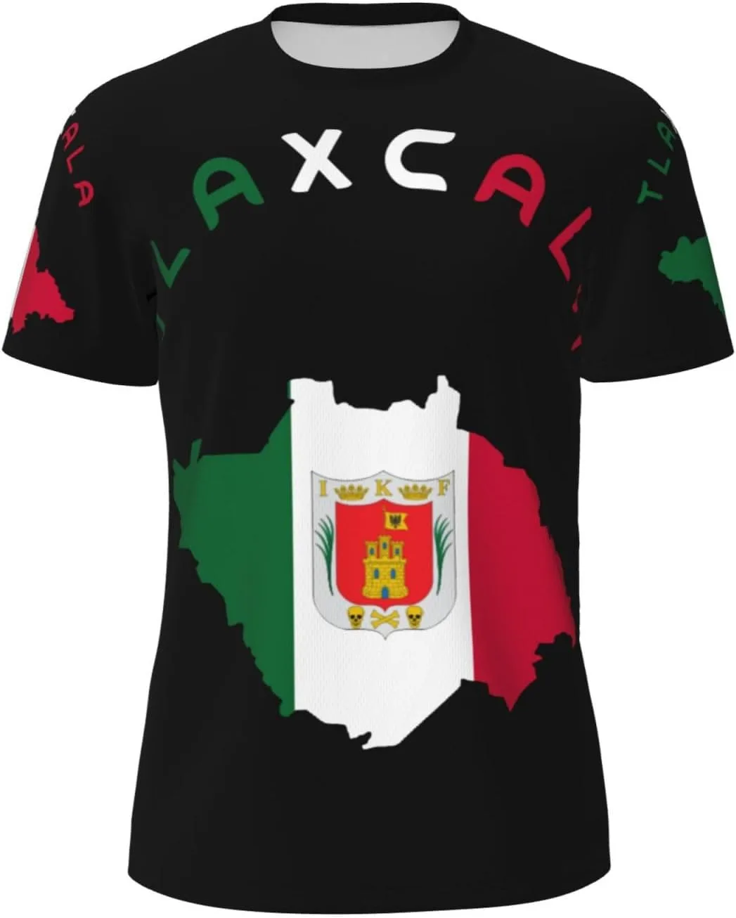 

Футболка мужская Flag of Tlaxcala Map 3D Print ODSLFHJD