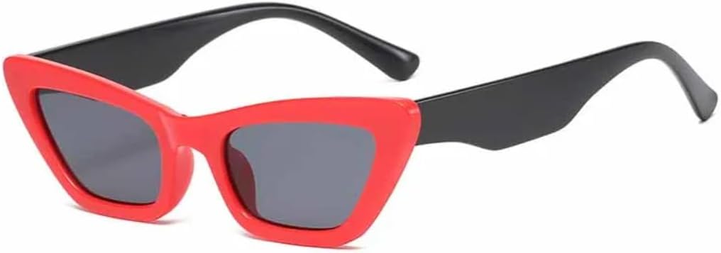 

Винтажные женские солнцезащитные очки «кошачий глаз», маленькая оправа, мужские, для активного отдыха, с защитой от УФ-излучения, для путешествий и вождения, UV400 TVTBBVV, Red Gray